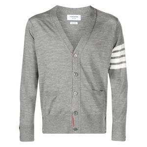 Thom Browne Men 4Bar Wool Cardigan